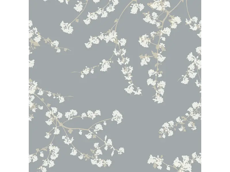 Elegant Gray Floral Pattern