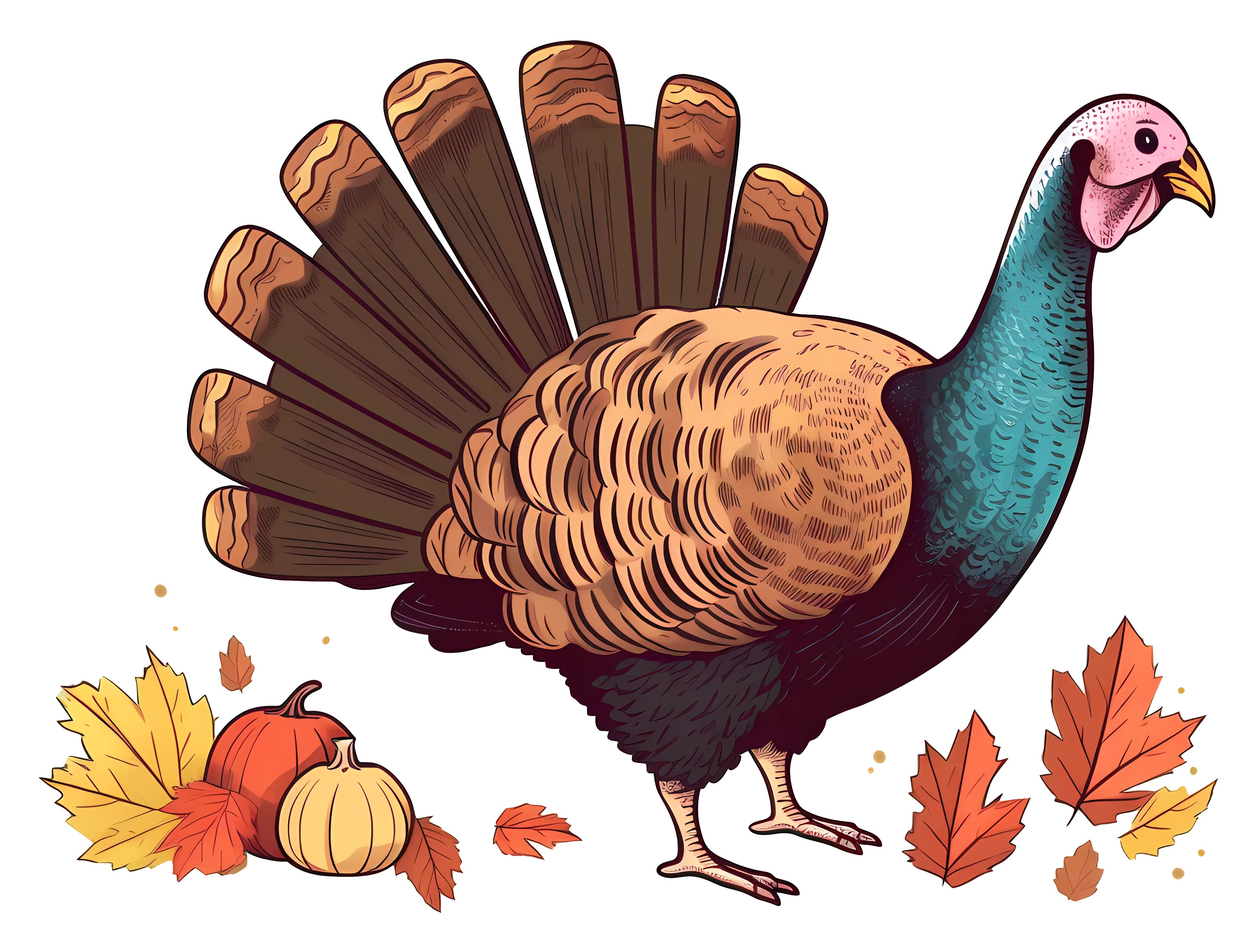 Thanksgiving Turkey Illustration