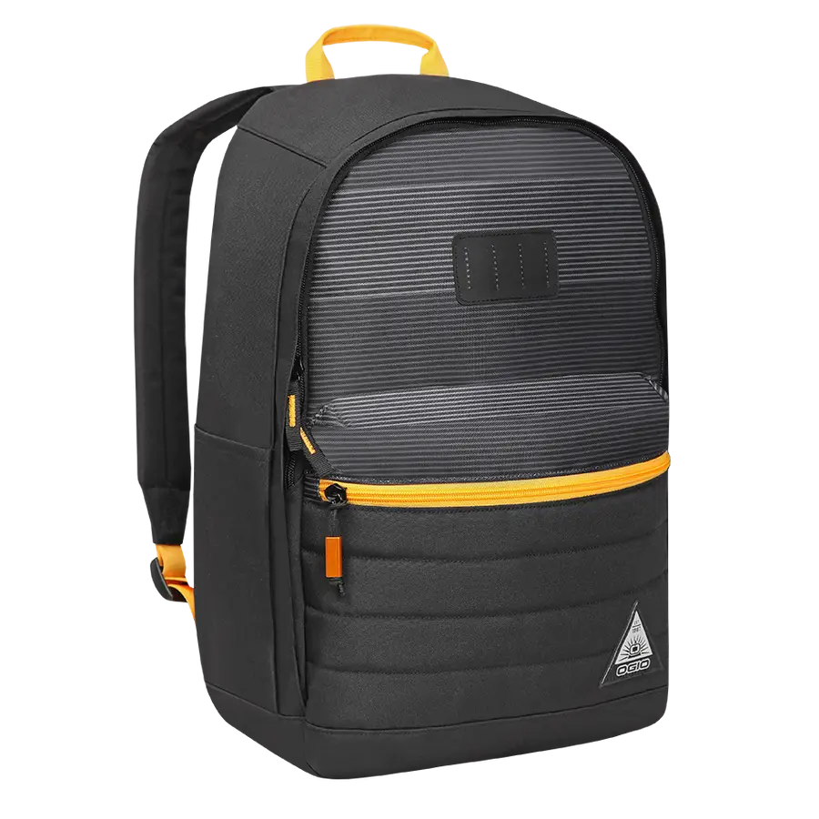 Black and Yellow Backpack Design