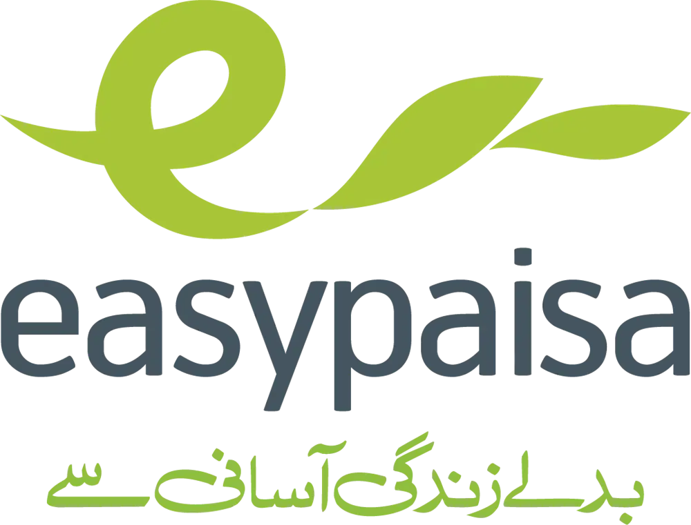 Easypaisa Logo with Green Leaf Design