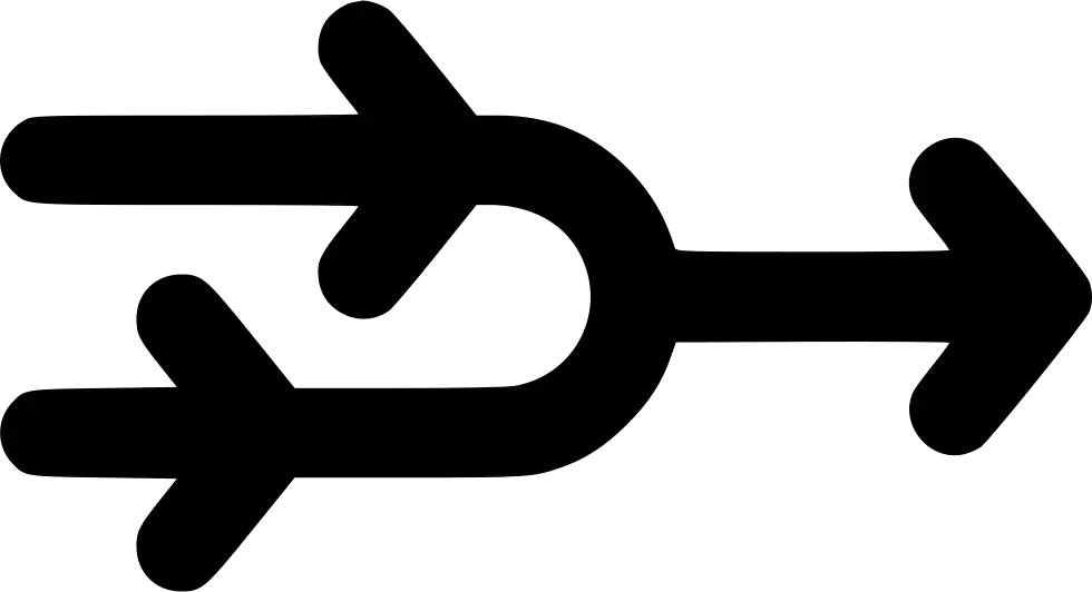 Merge Arrows Symbol