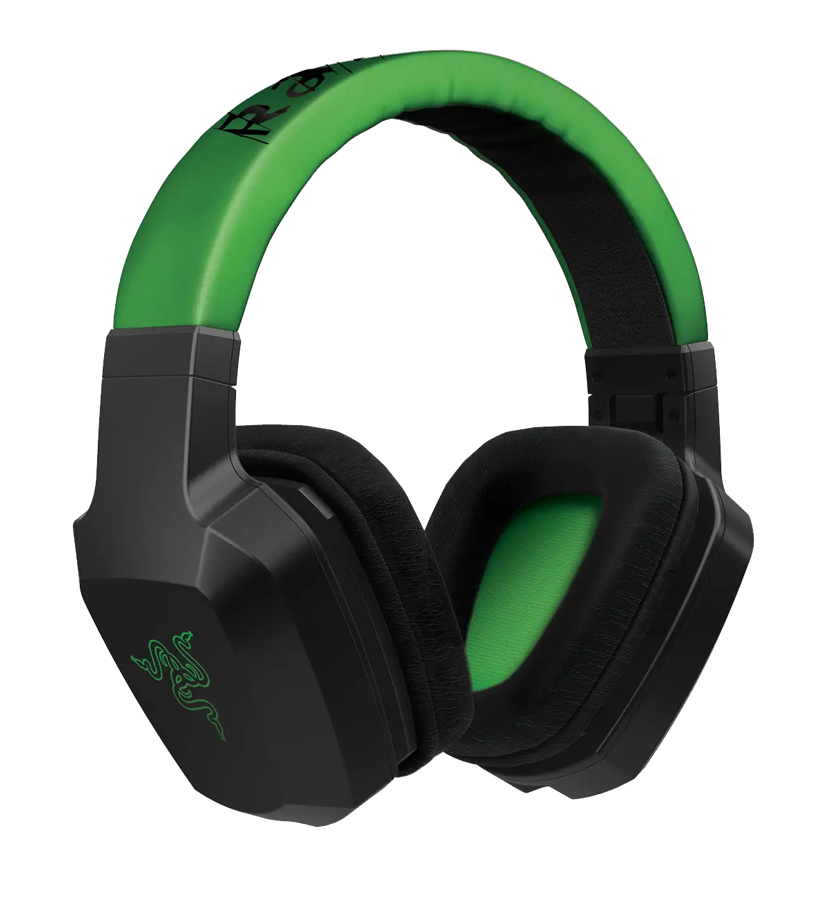 Gaming Headset with Green Accent