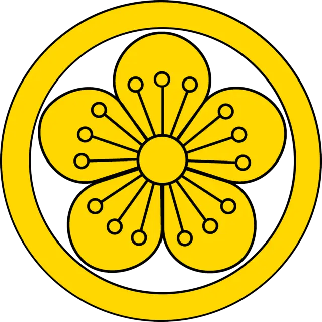 Yellow Floral Emblem Design