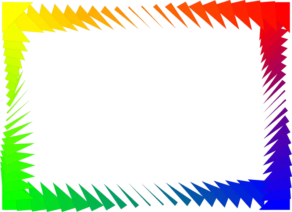 Colorful Rainbow Frame