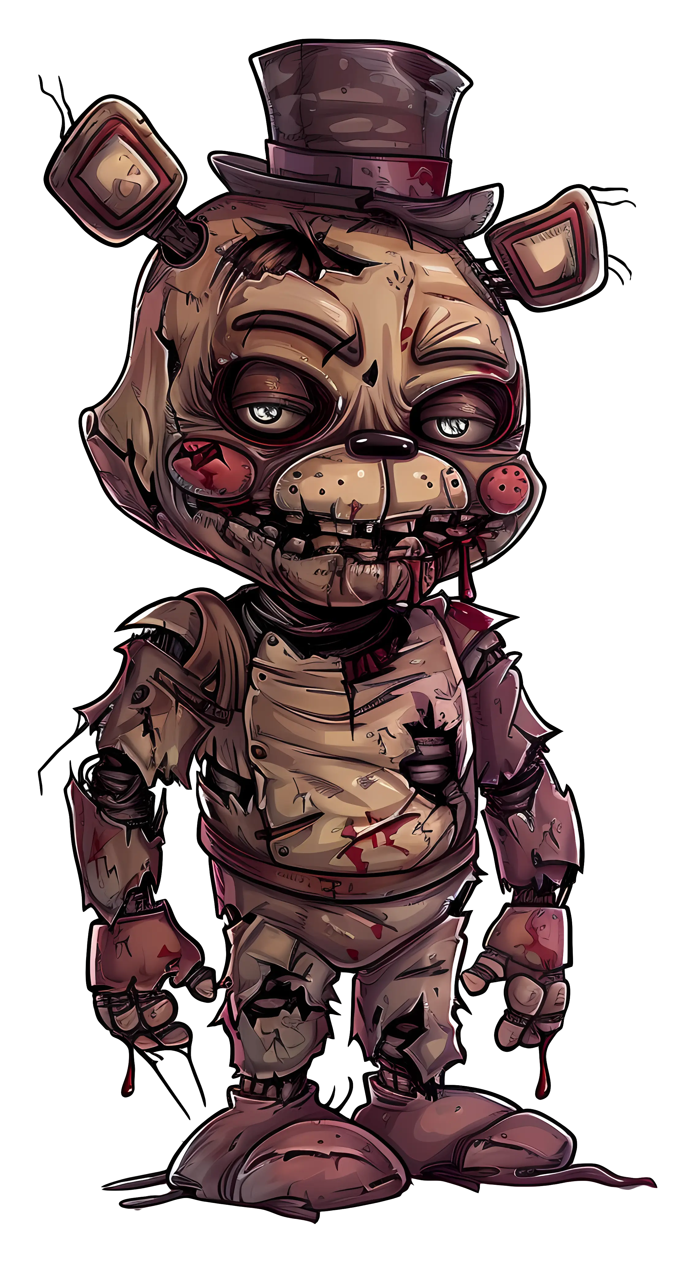 Creepy Teddy Bear Character