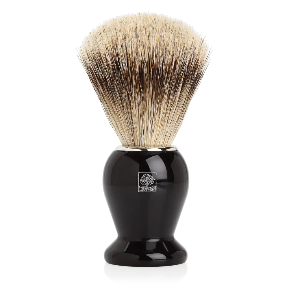 Traditional Shaving Brush with Black Handle