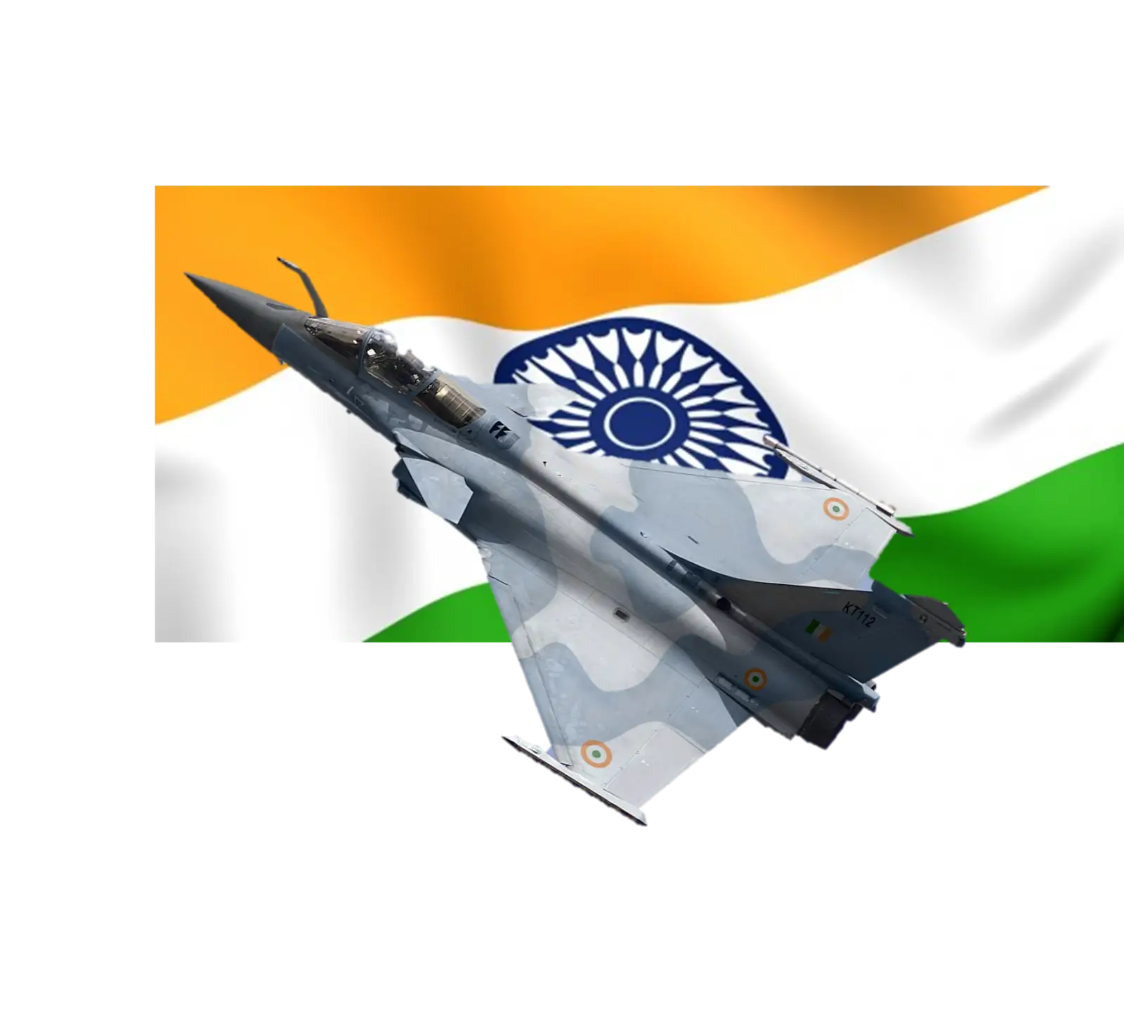 Fighter Jet with Indian Flag