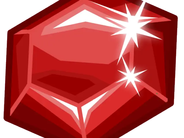 Shiny Red Ruby Gemstone