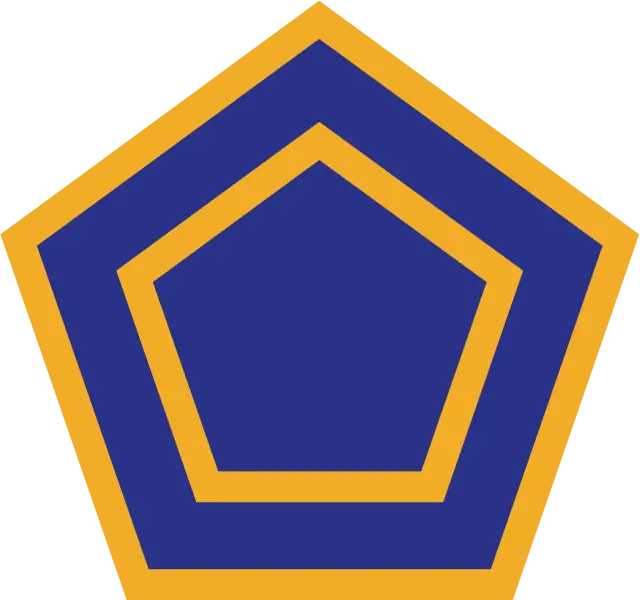 Blue Pentagon Emblem Design