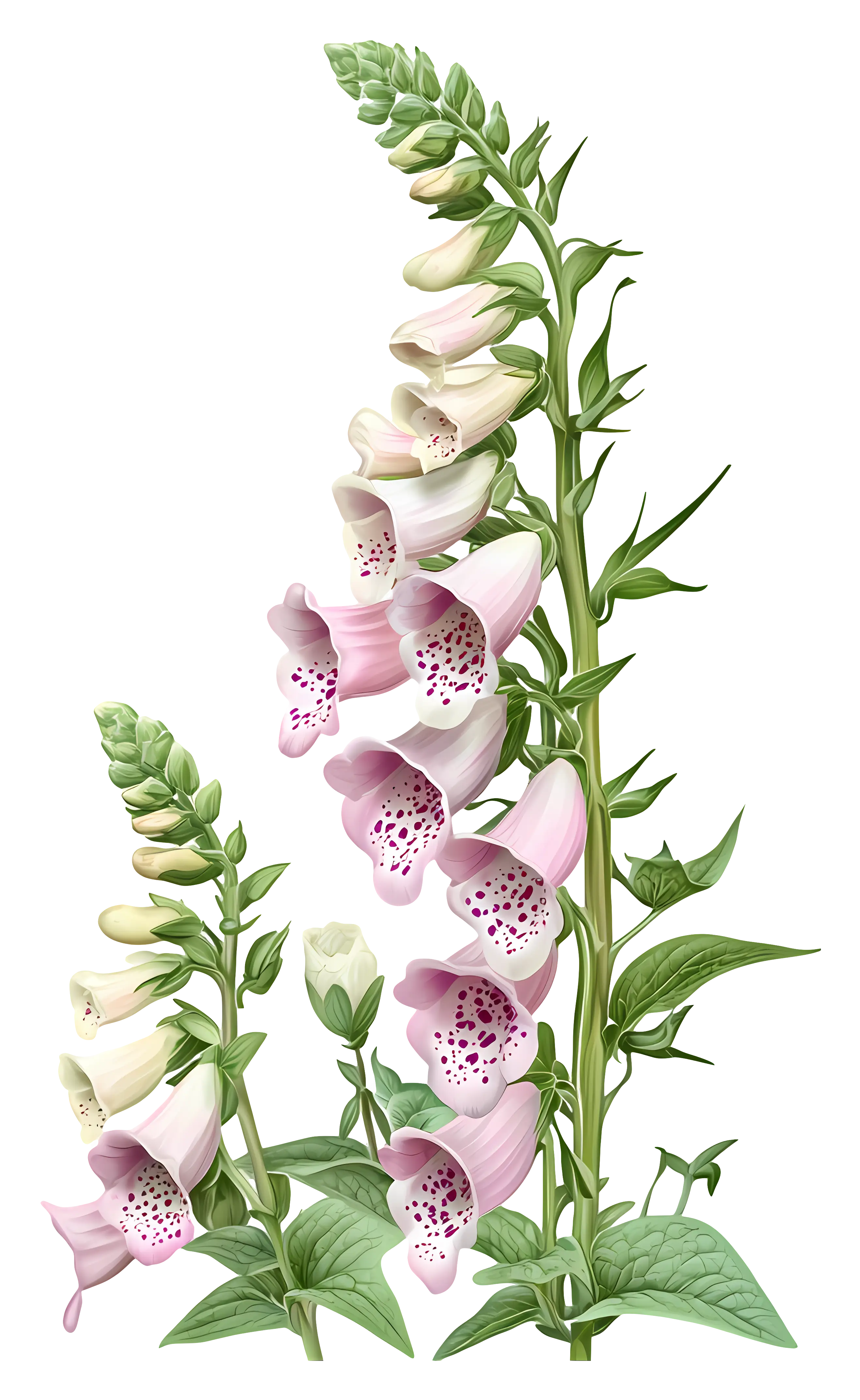 Foxglove Botanical Illustration