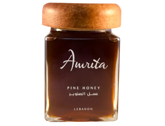 Pine Honey in Glass Jar