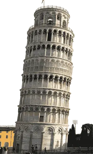 Leaning Tower of Pisa Famous Landmark