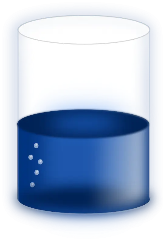 Half-filled Liquid Cylinder Illustration