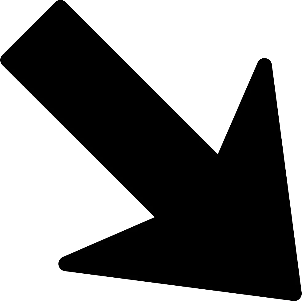 Downward Right Arrow Symbol