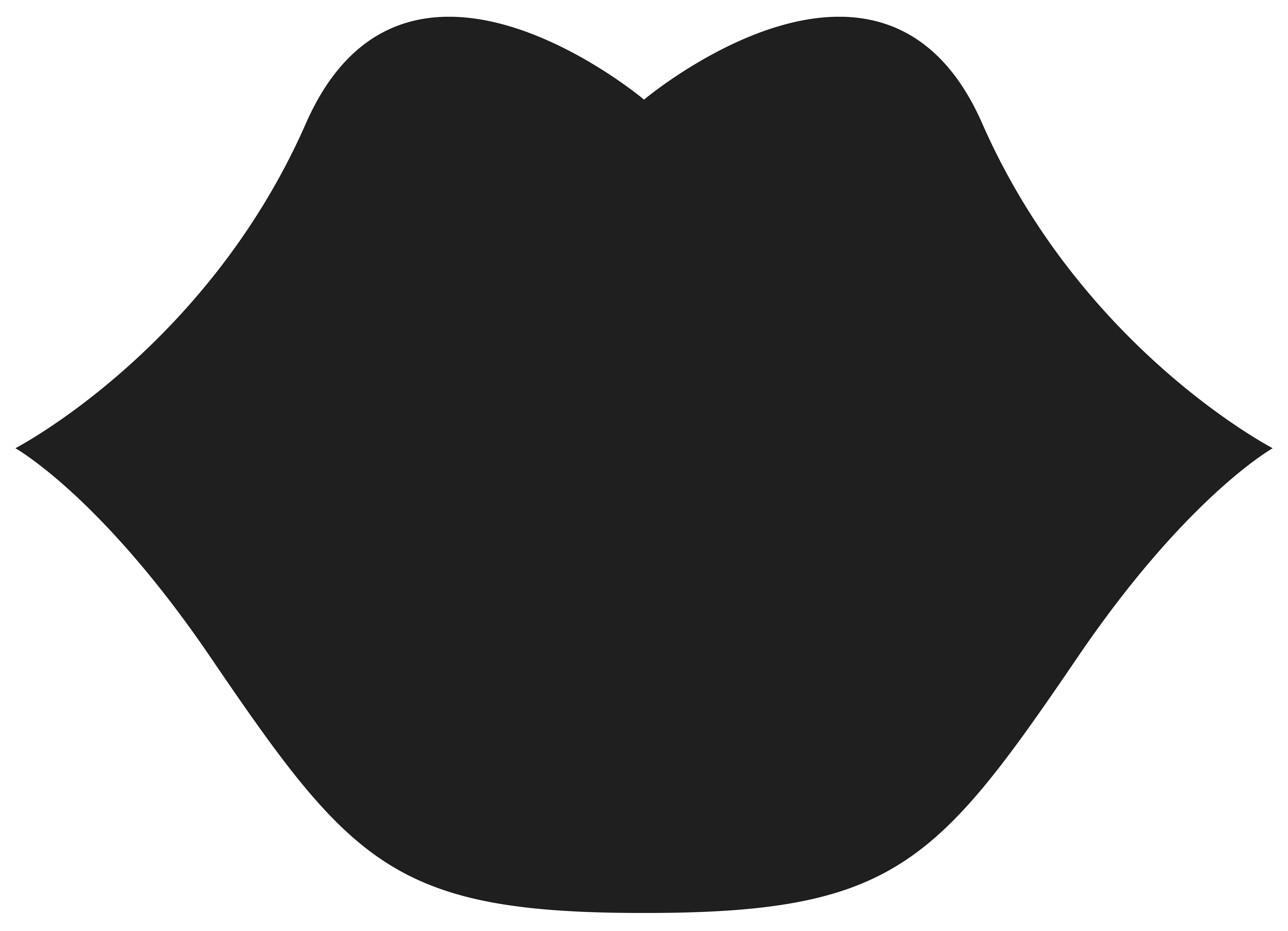 Black Lips Silhouette Symbol