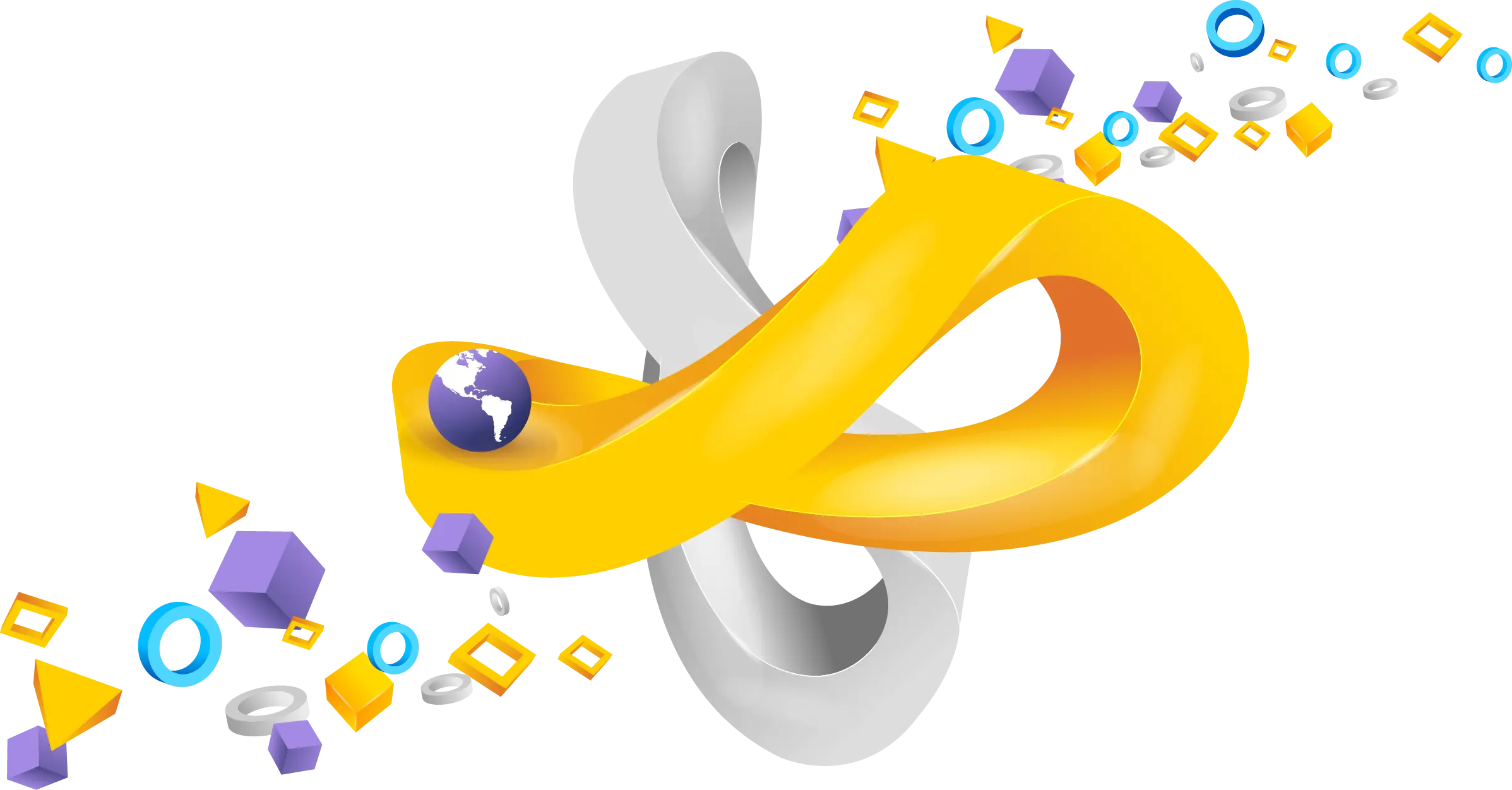 Infinity Symbol with Abstract Design