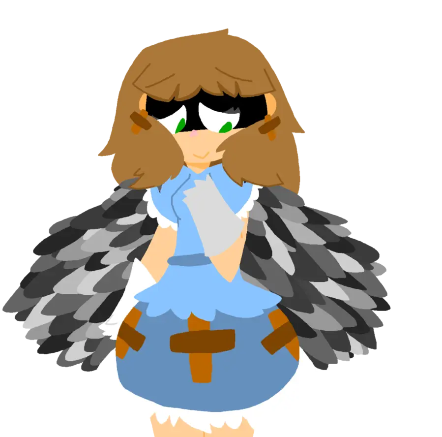 Cartoon Character with Wings