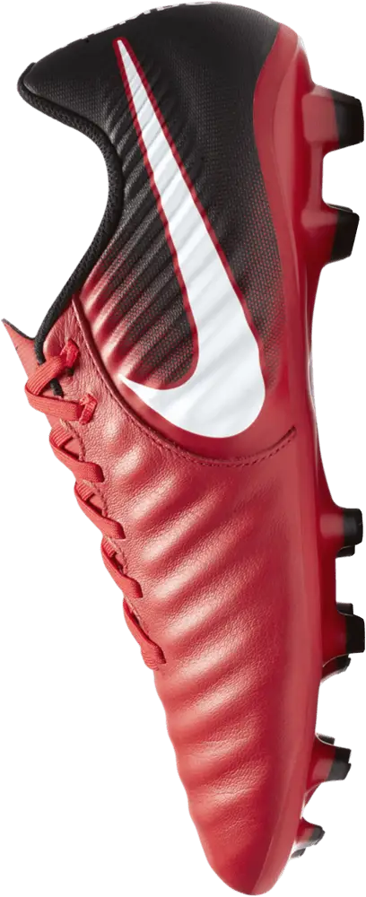 Red Sports Shoe with Cleats