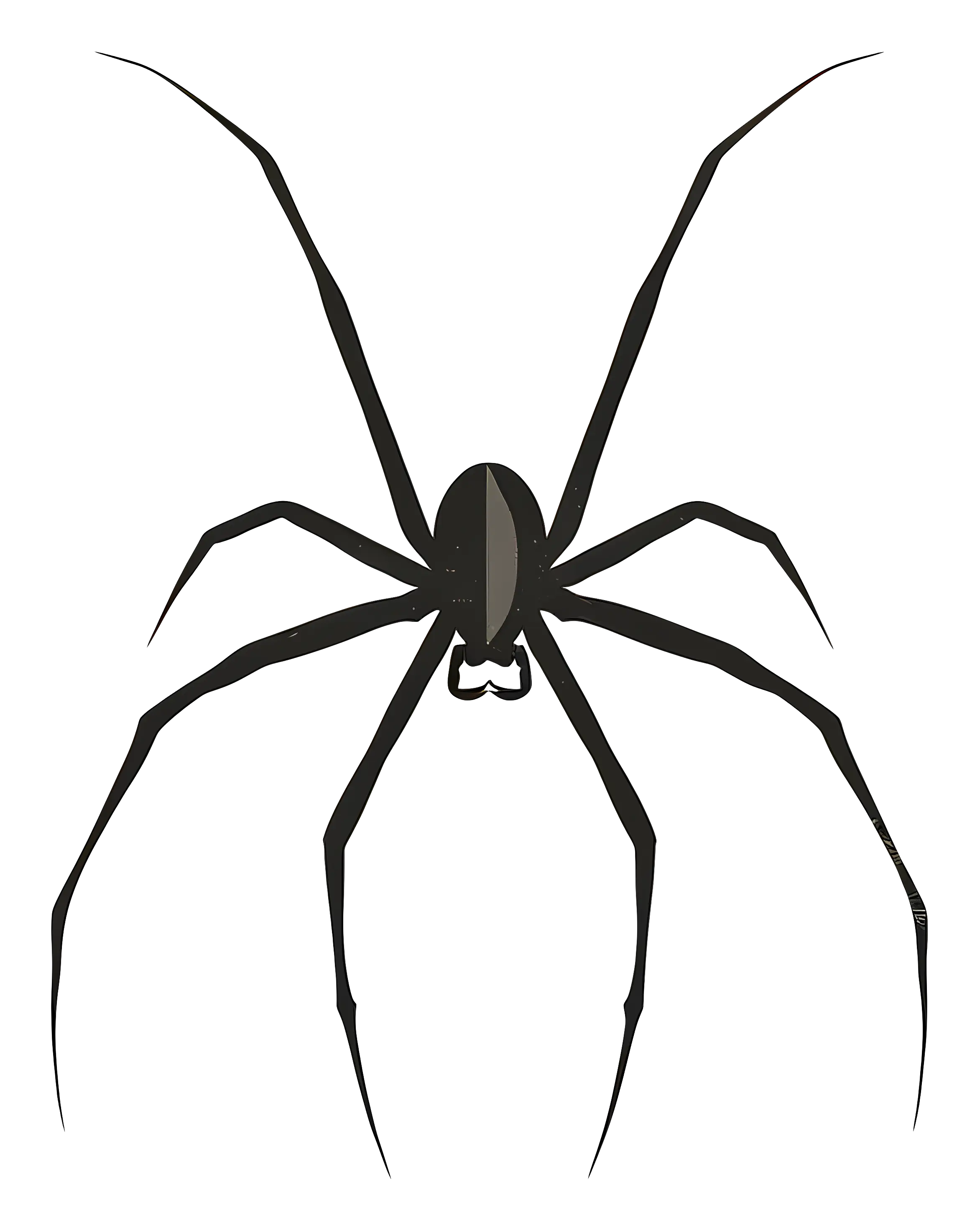 Black Spider Illustration for Halloween