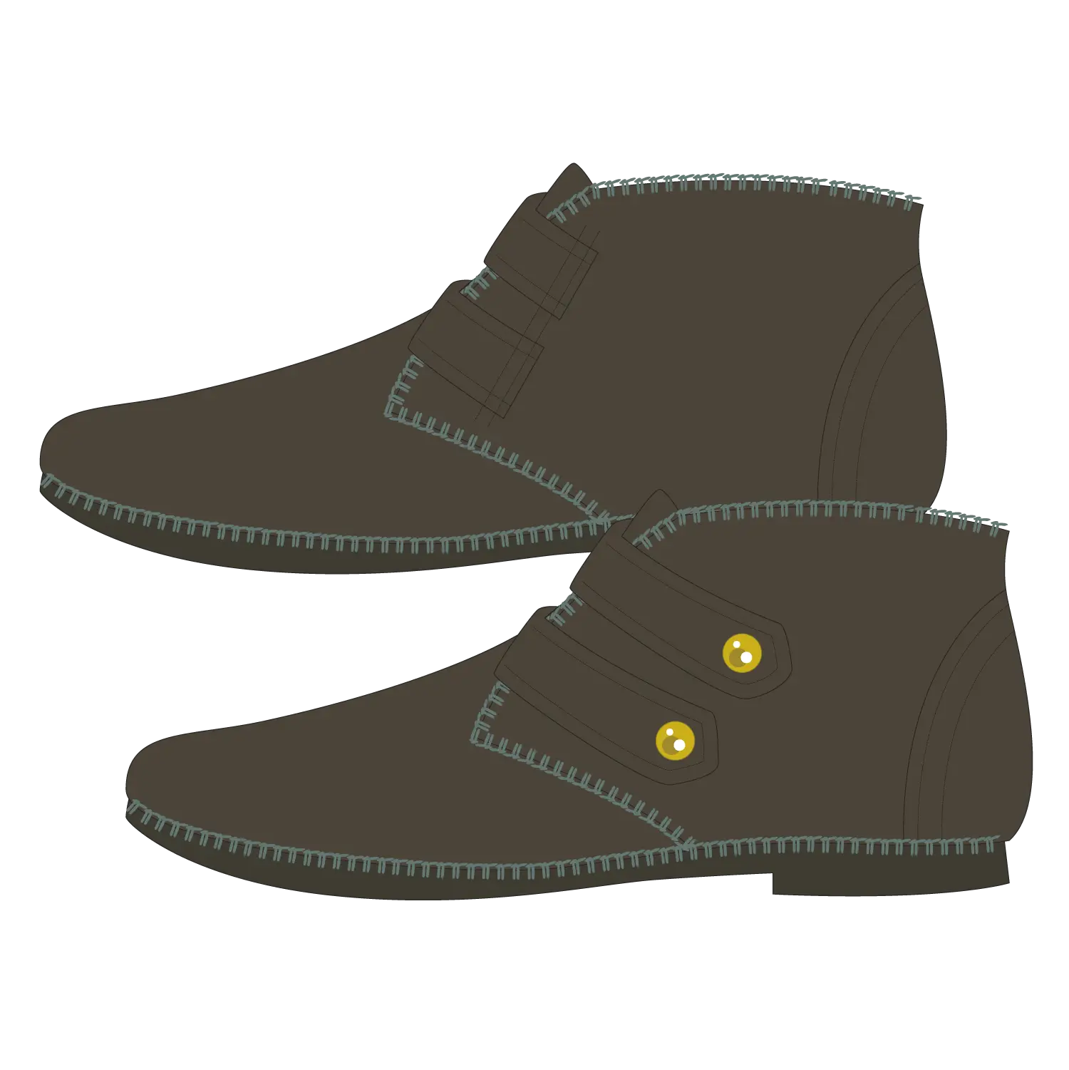 Pair of Brown Leather Shoes