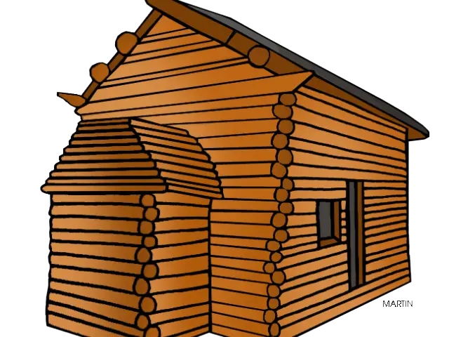 Rustic Wooden Hut Illustration