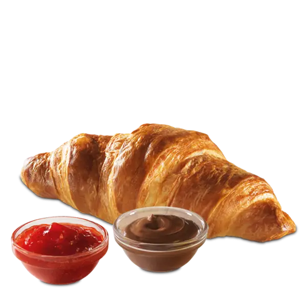Croissant with Jam and Chocolate
