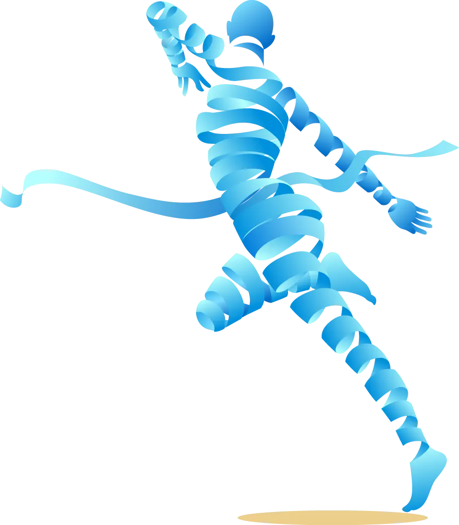Abstract Ribbon Runner