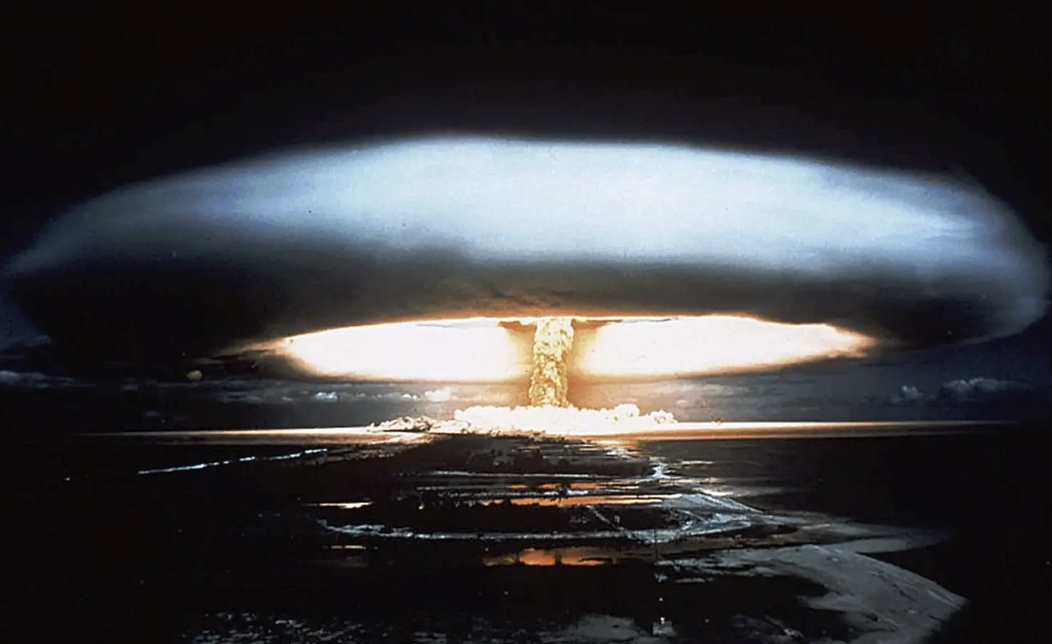 Nuclear Explosion with Mushroom Cloud