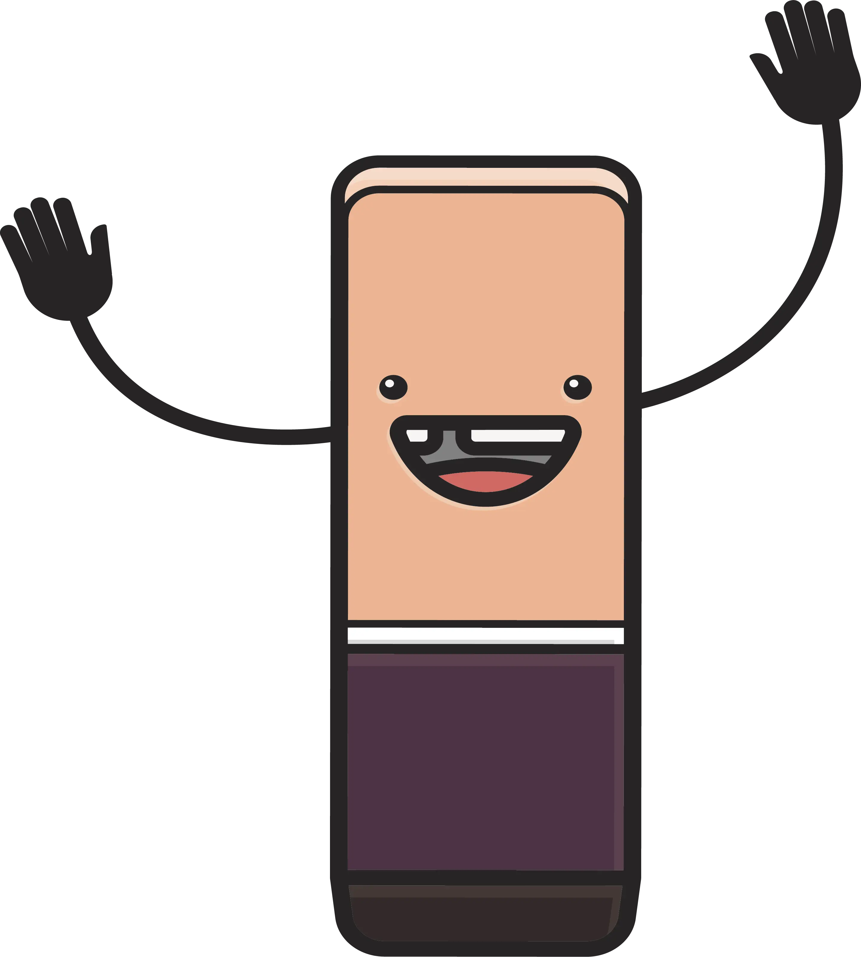 Cartoon Phone with Arms