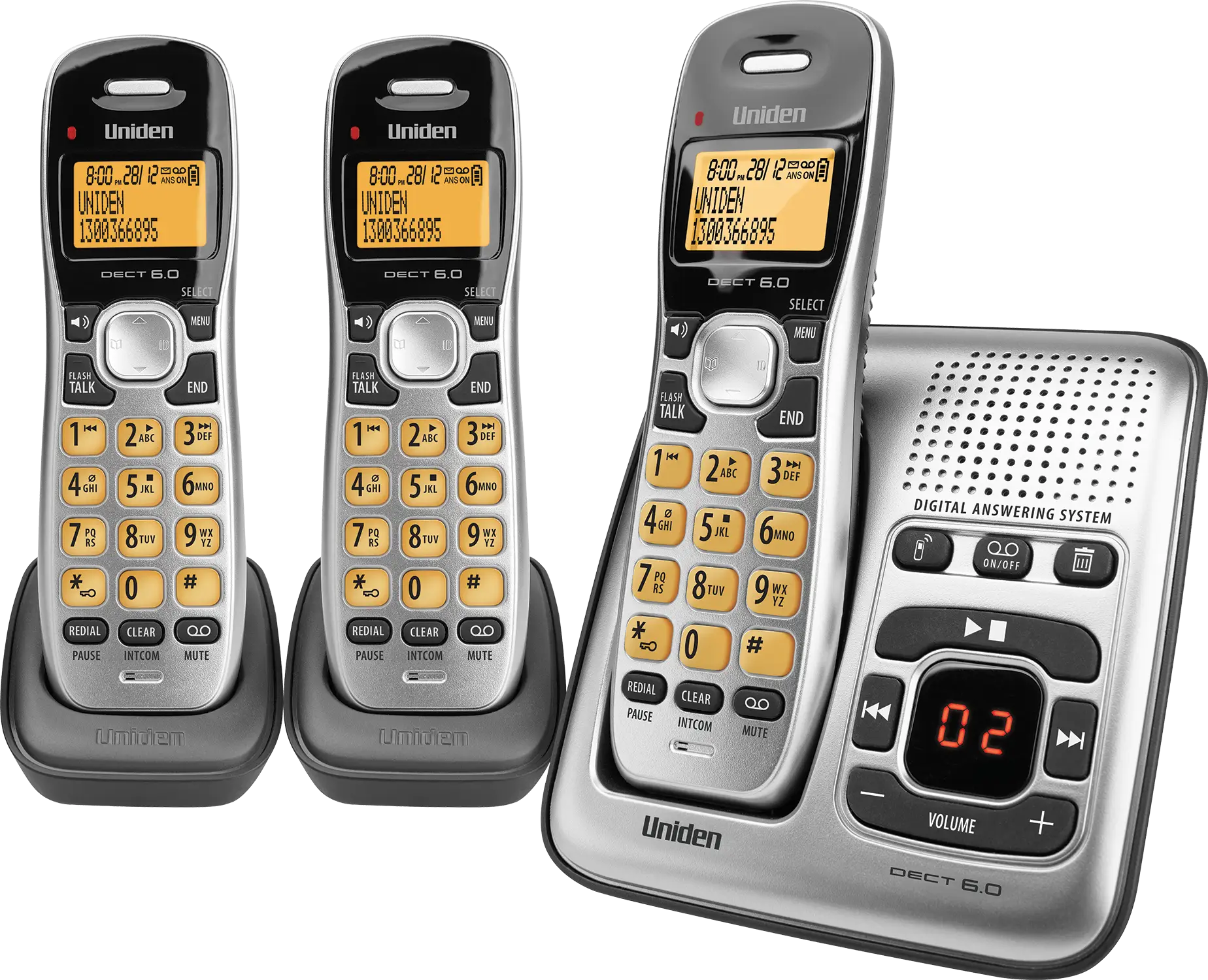 Cordless Phone Set with Answering Machine