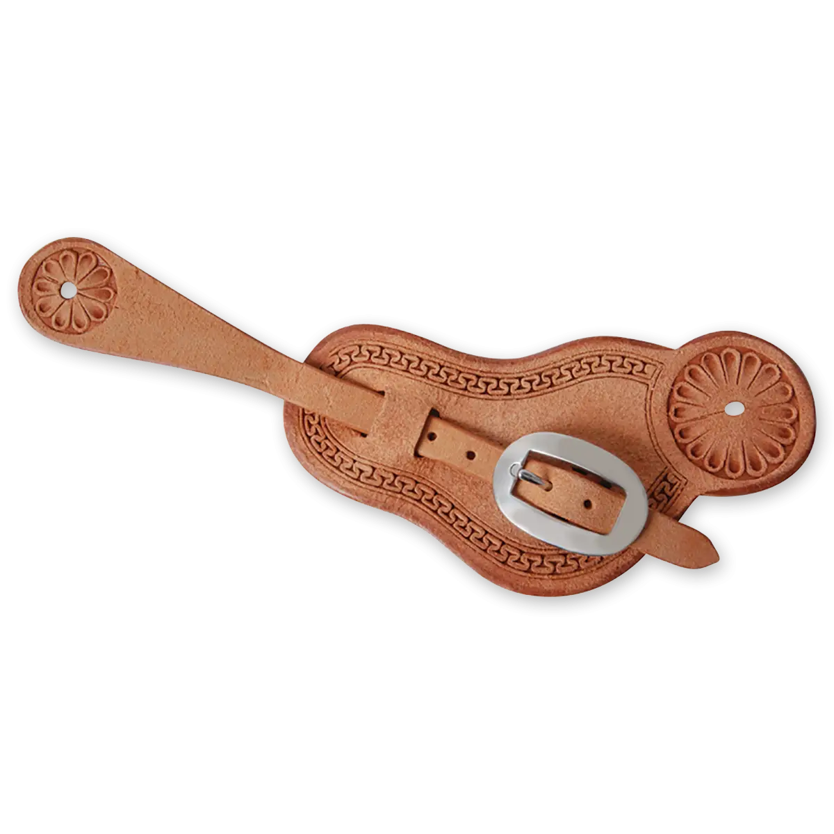 Leather Spur Strap with Buckle