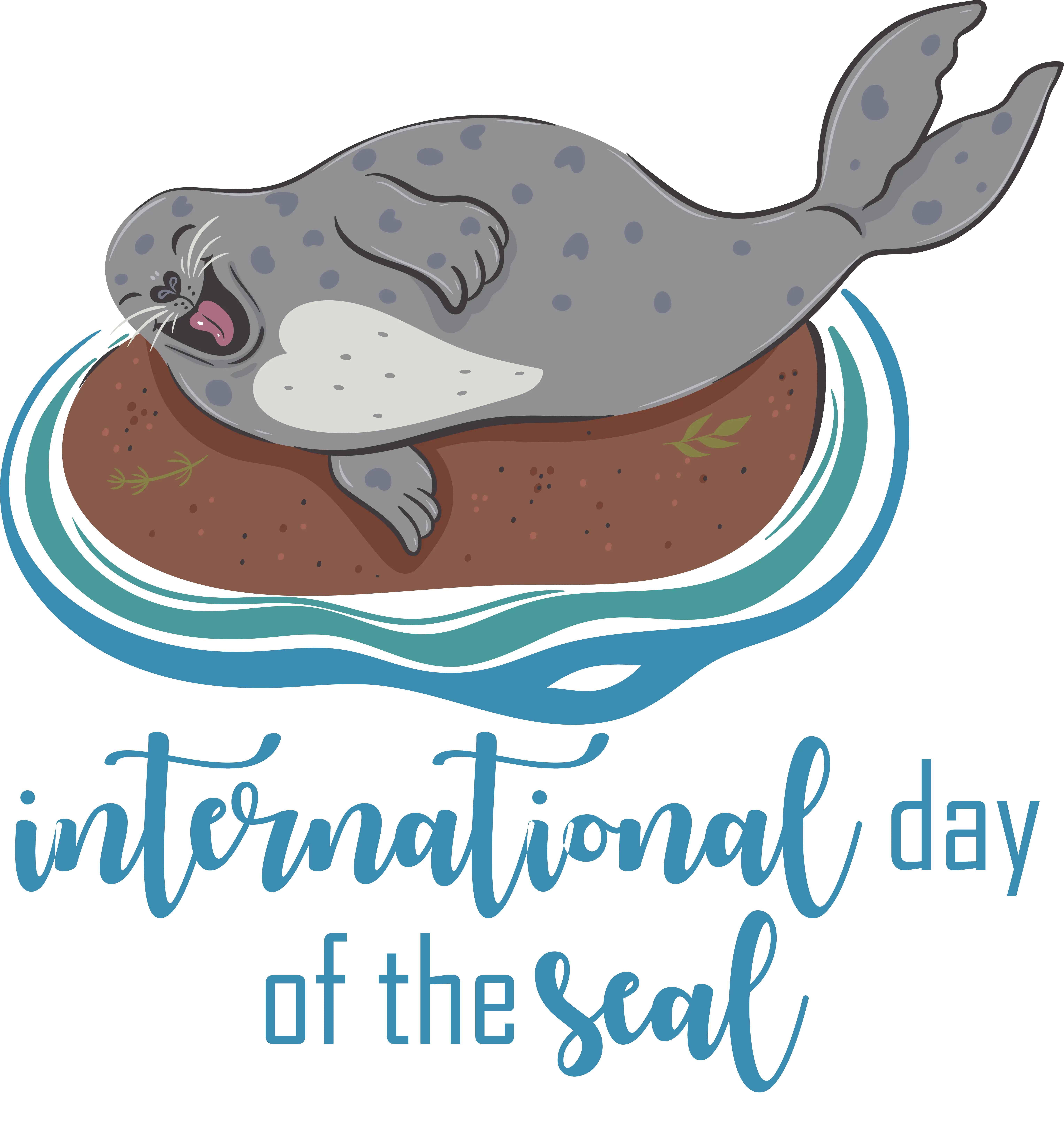 Seal Illustration for International Day of the Seal