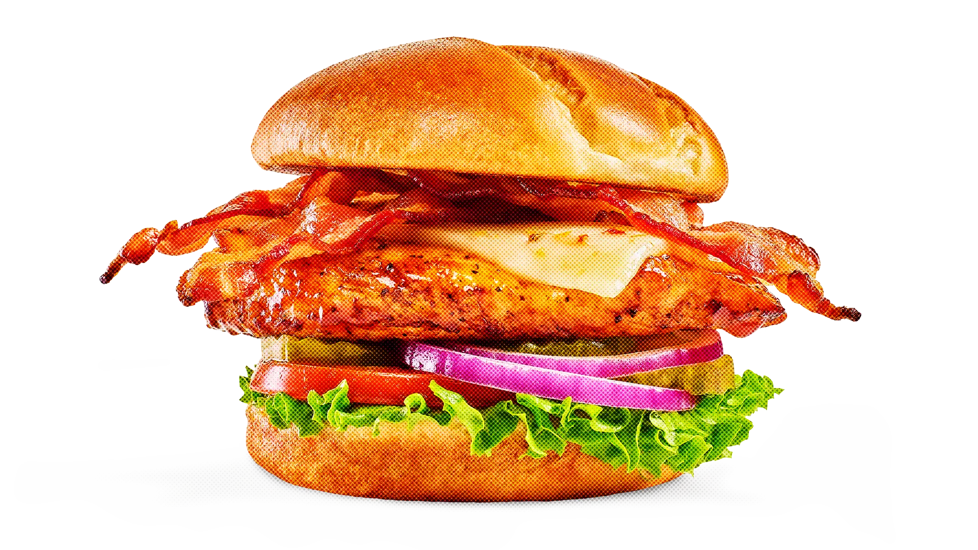 Delicious Bacon Cheeseburger with Fresh Toppings