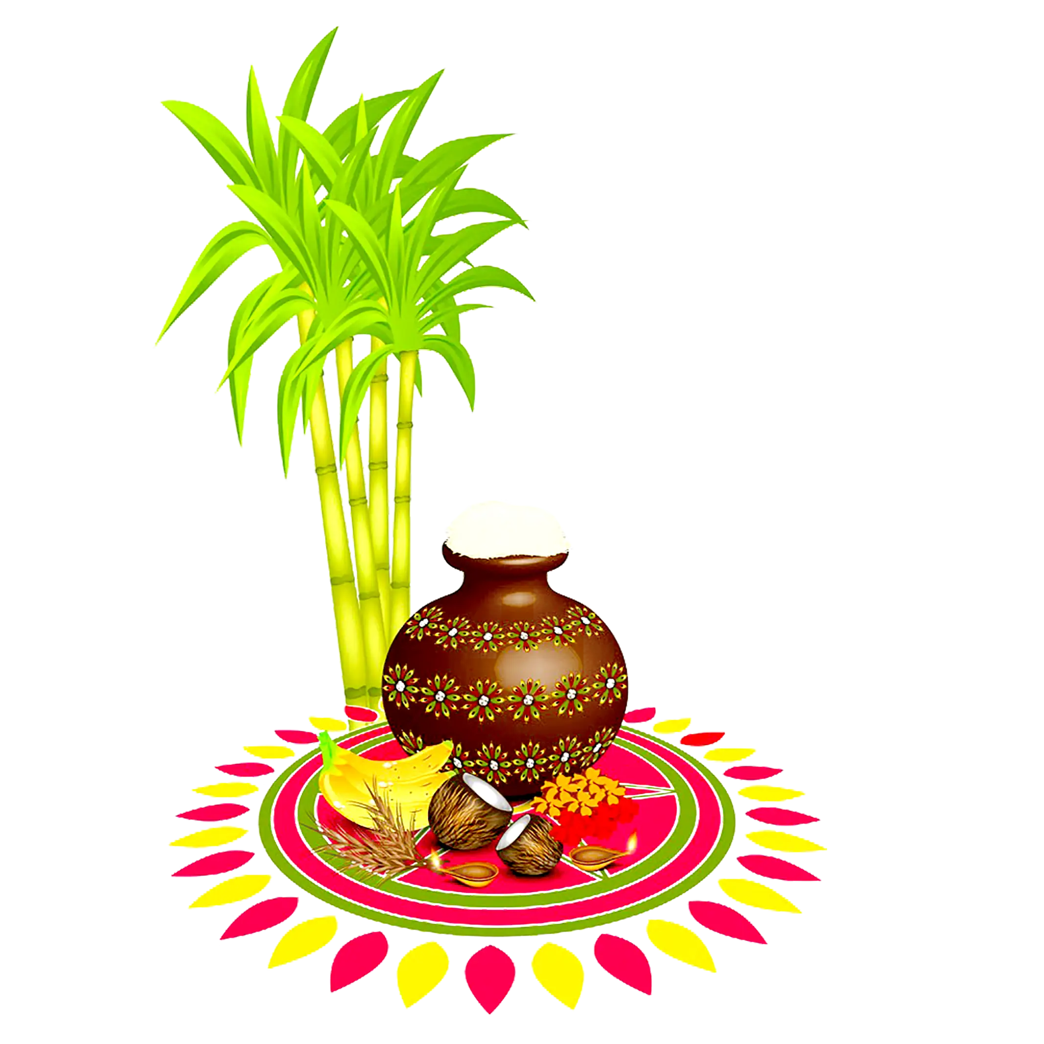 Pongal Festival Illustration