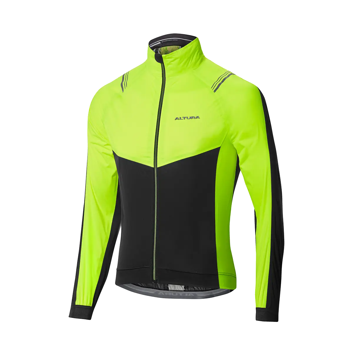 Neon Yellow and Black Cycling Jacket