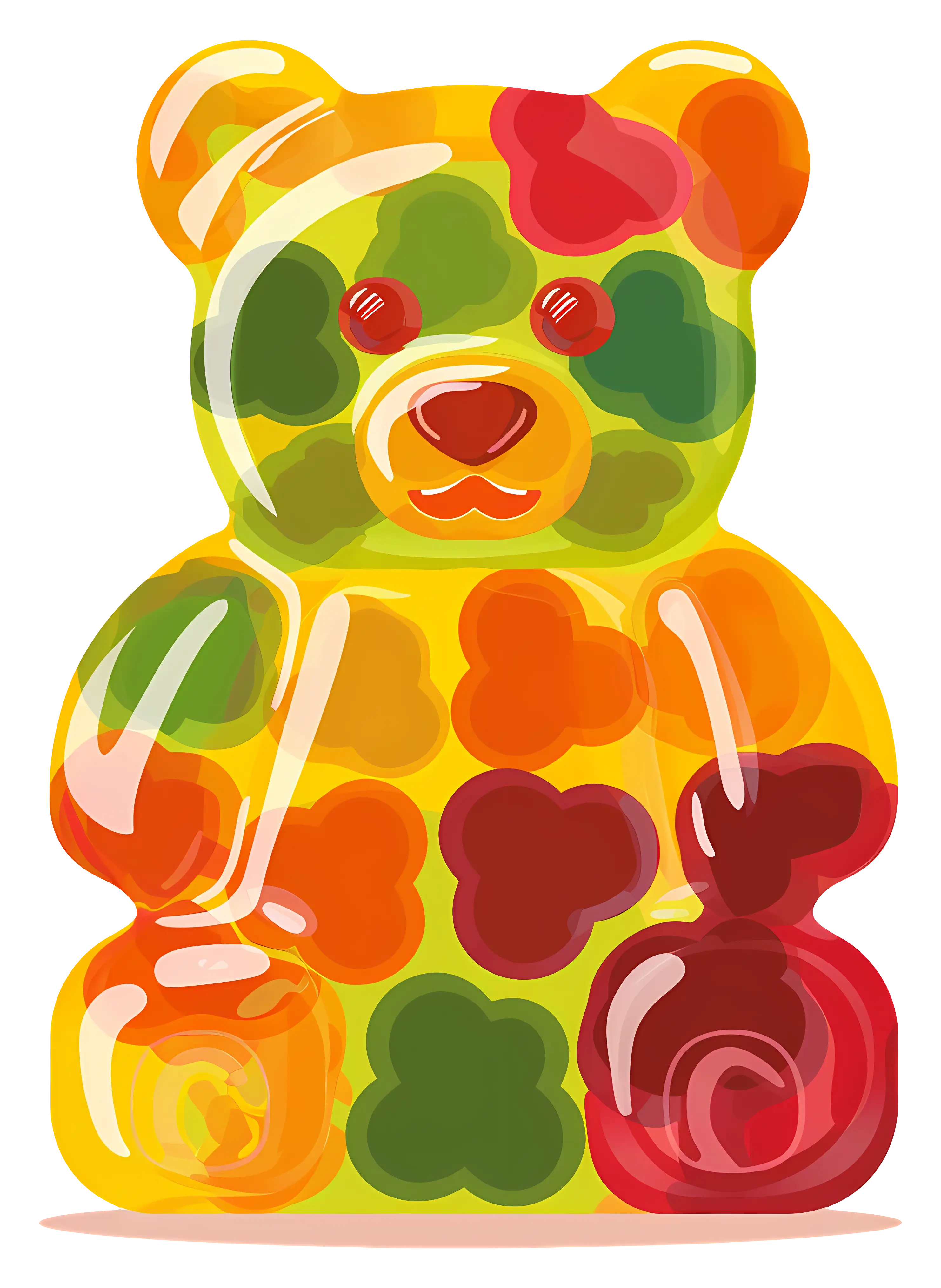 Large Colorful Gummy Bear