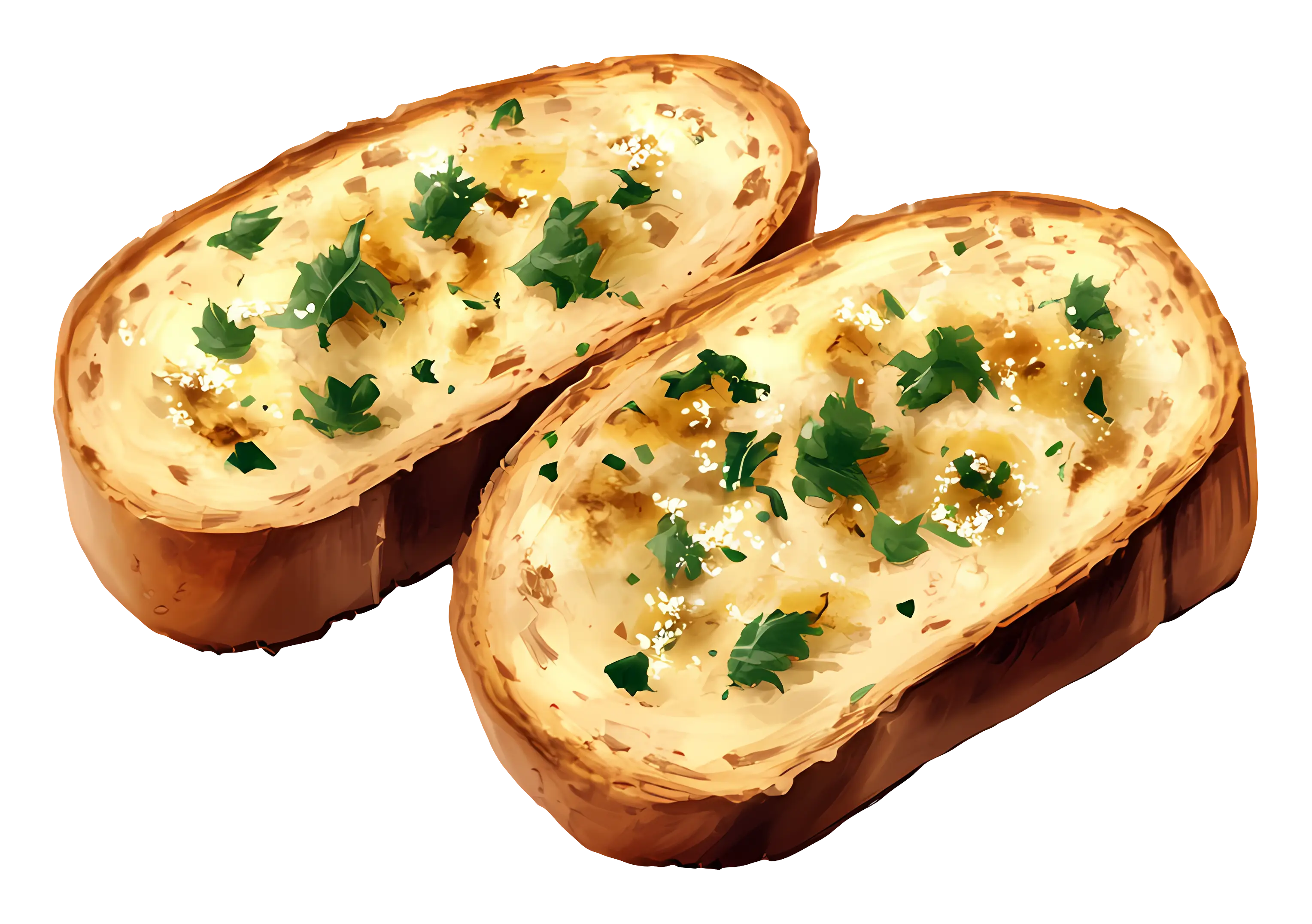 Toasted Garlic Bread with Herbs