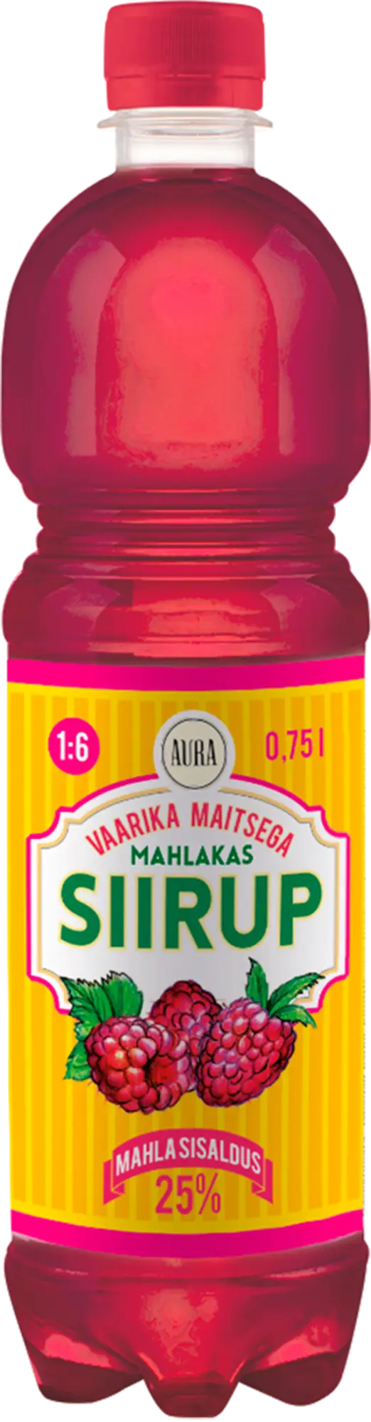 Delicious Raspberry Syrup Bottle