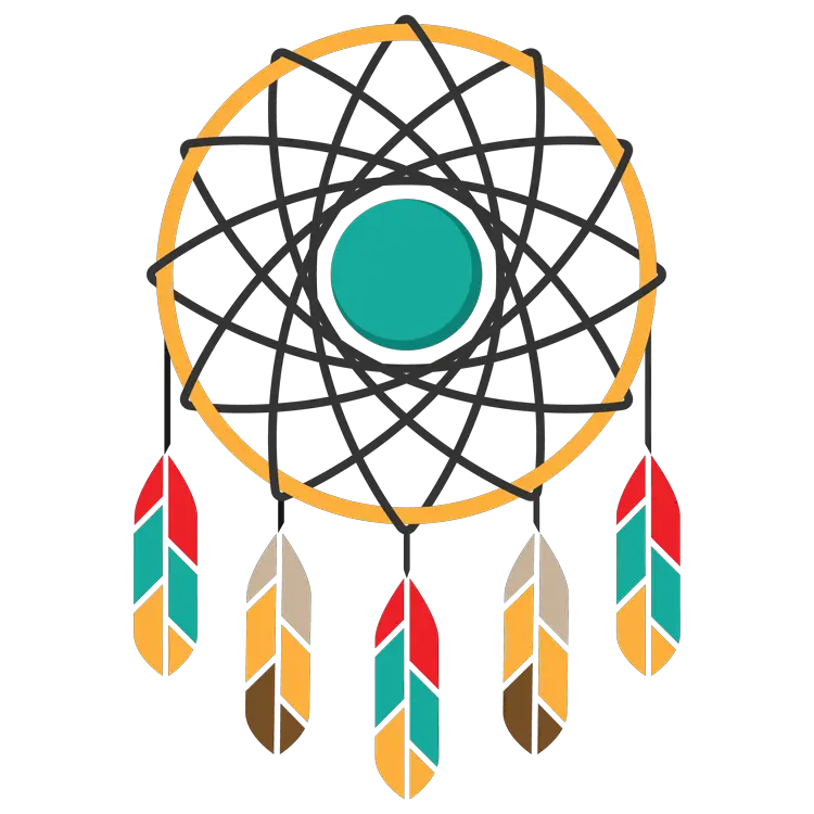 Colorful Dreamcatcher with Feathers