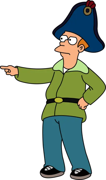 Cartoon Character Pointing