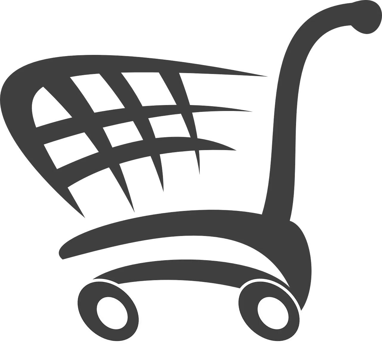 Black Shopping Cart Icon