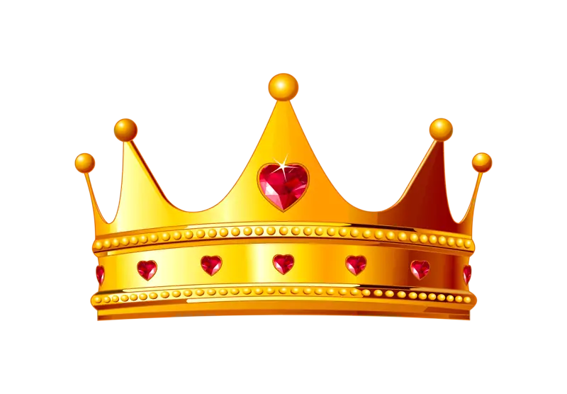 Golden Crown with Jewels