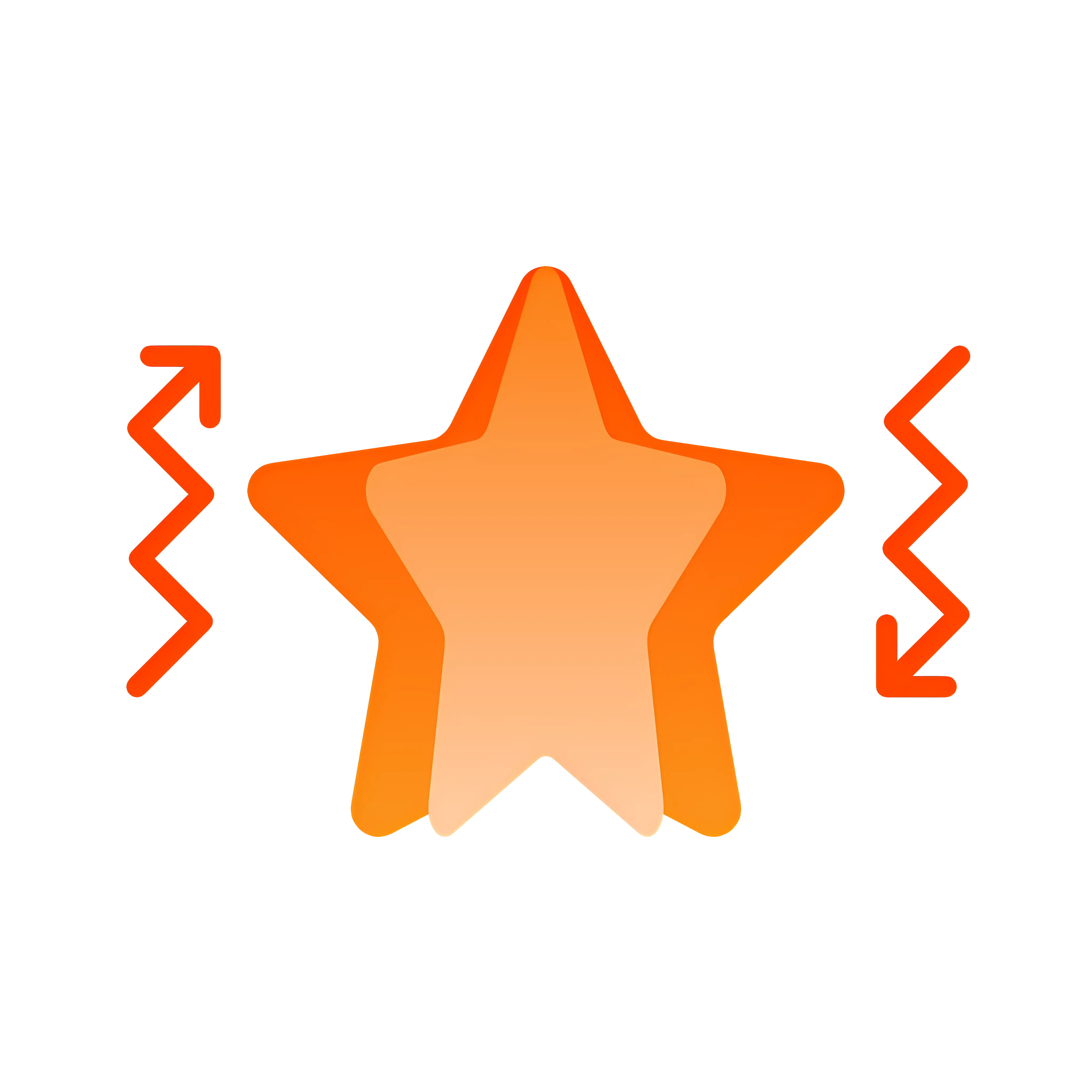 Shiny Orange Star Symbol