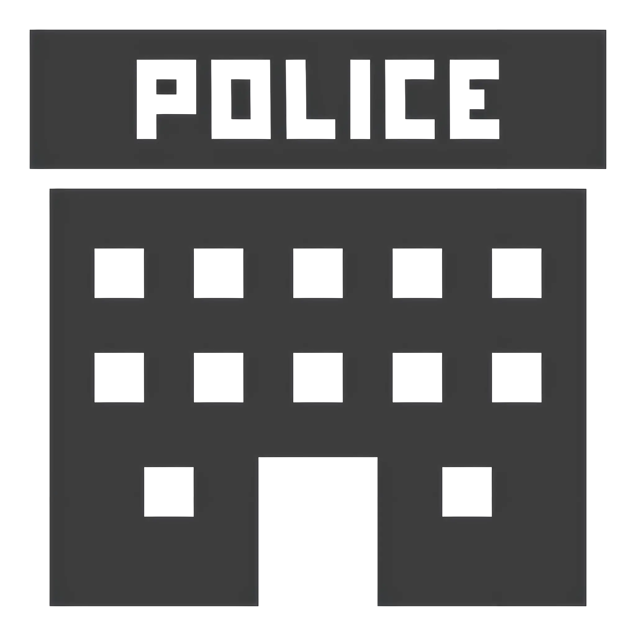 Police Station Building Icon