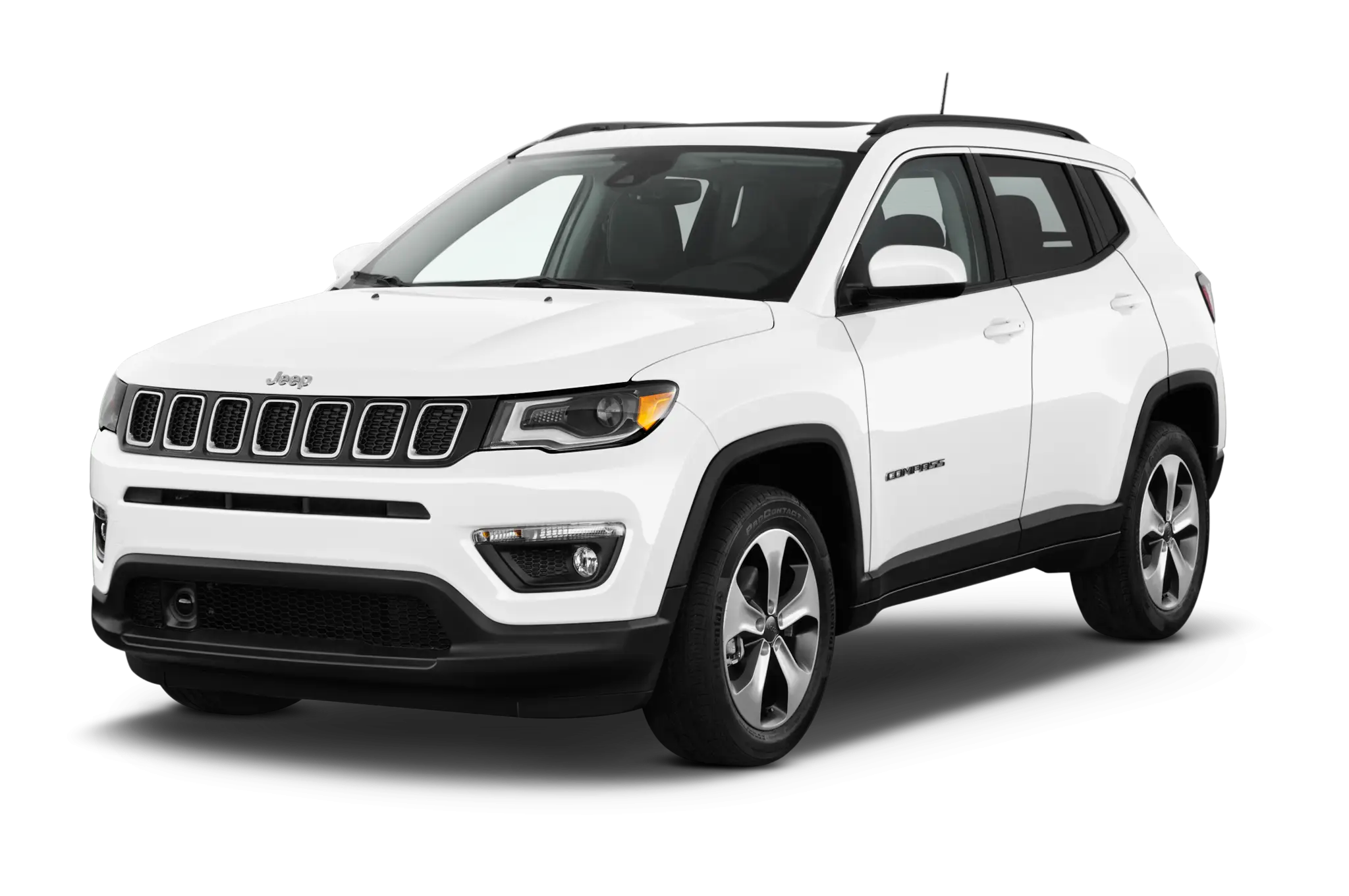White Jeep Compass SUV for City and Adventure Driving