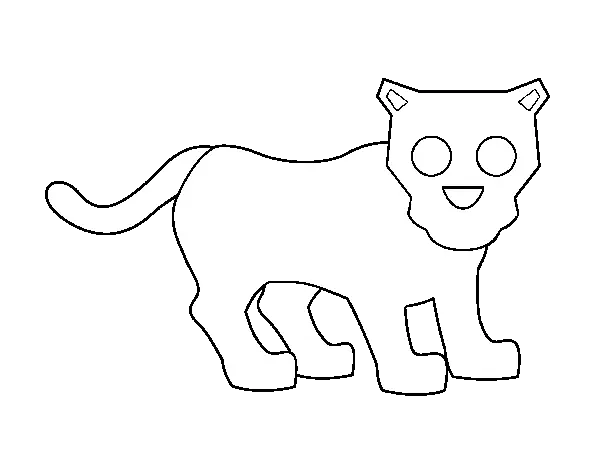 Lion Outline Drawing Artwork