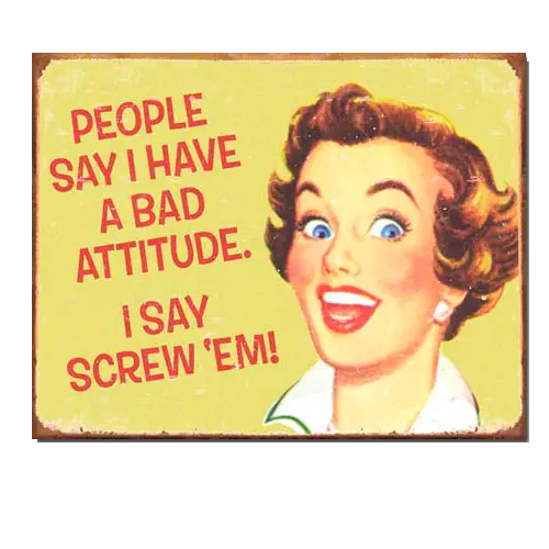Retro Woman Poster with Quote