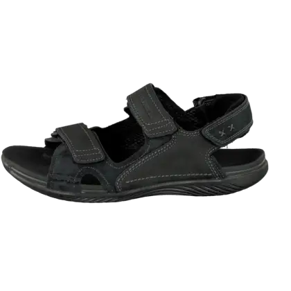 Black Strapped Sandal for Casual Wear