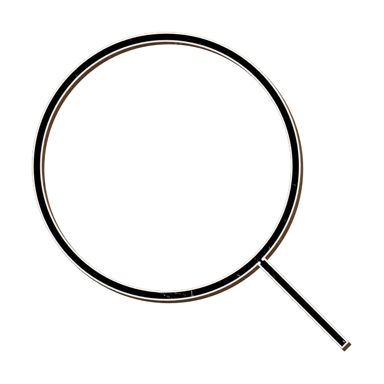 Simple Magnifying Glass Outline