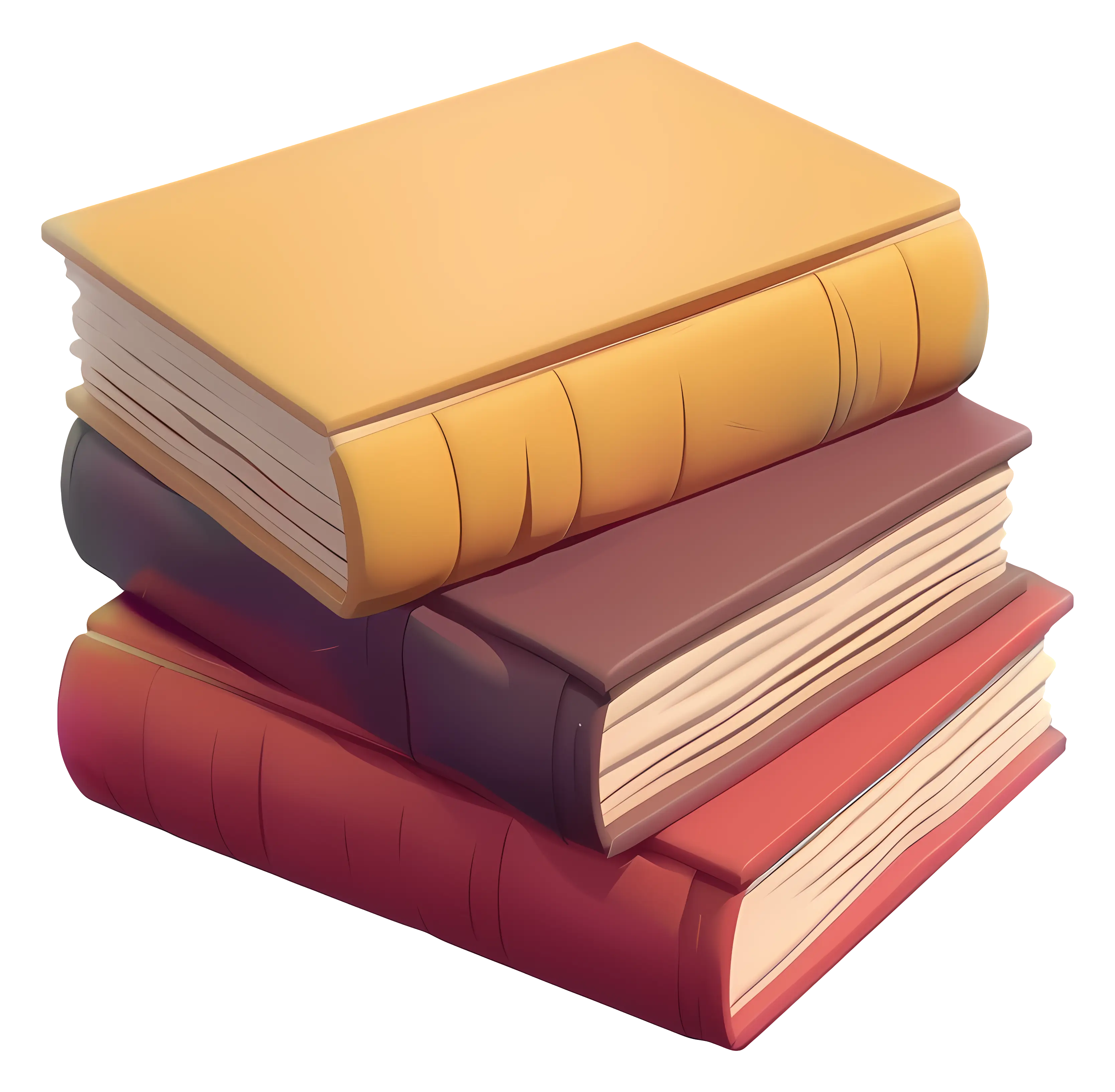 Illustrated Stack of Books